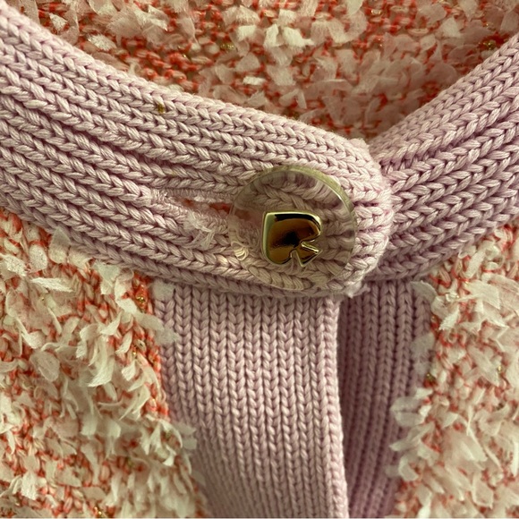 Kate Spade Knit Tweed Cardigan Size Medium As Seen On TV Show Riverdale - Picture 7 of 9